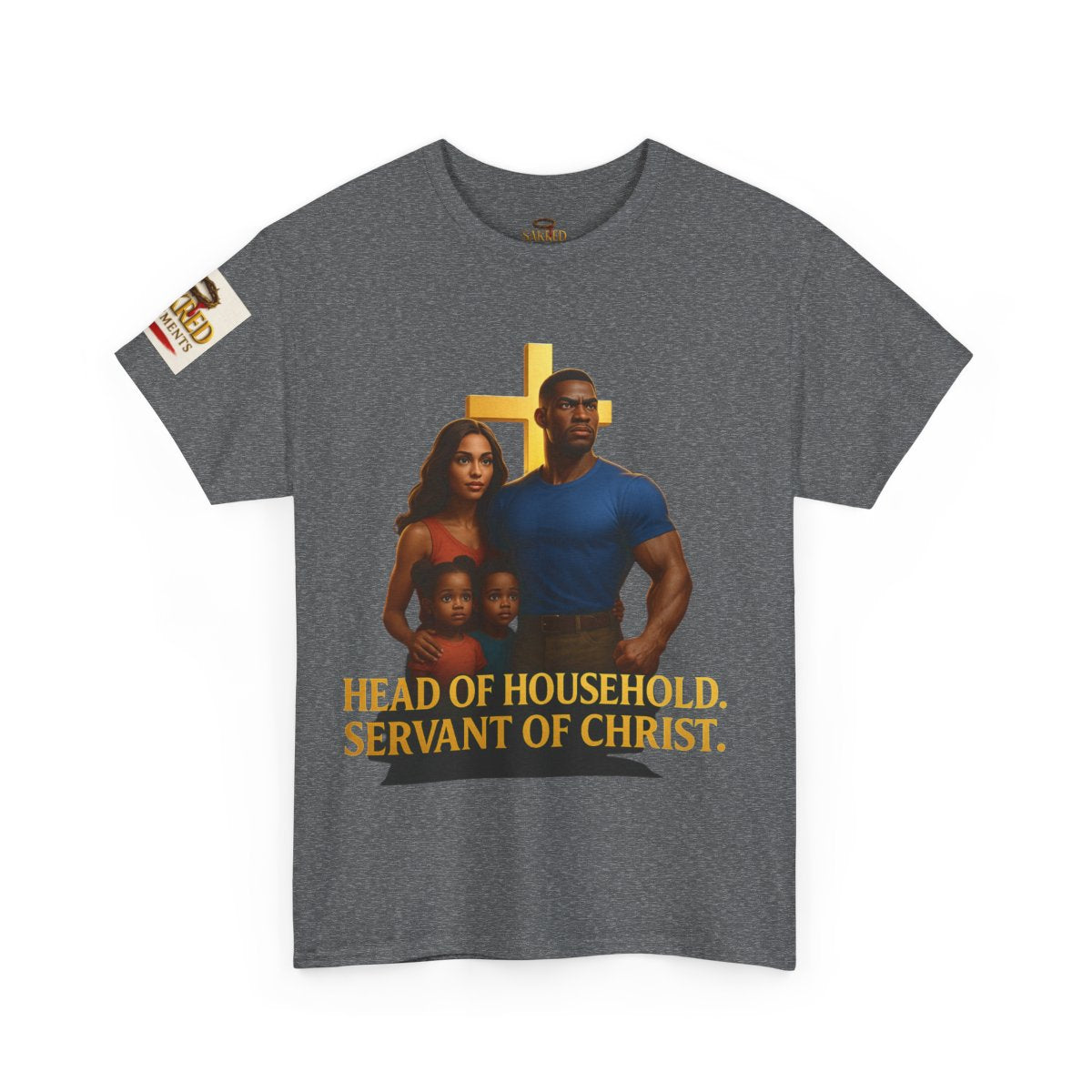 “Servant Leadership” Male Tee – Head of Household, Servant of Christ (Ephesians 5:23)