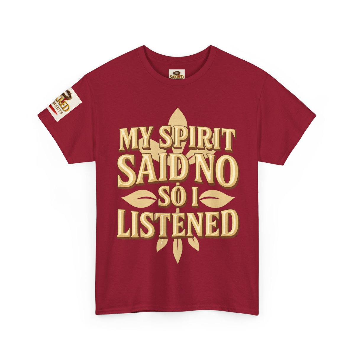“Spirit Said No” Unisex Tee – Obedience Over Explanation (1 John 4:1)