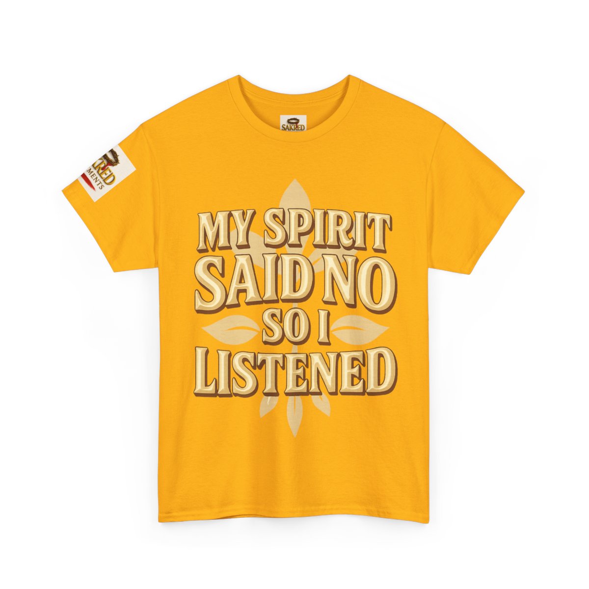 “Spirit Said No” Unisex Tee – Obedience Over Explanation (1 John 4:1)