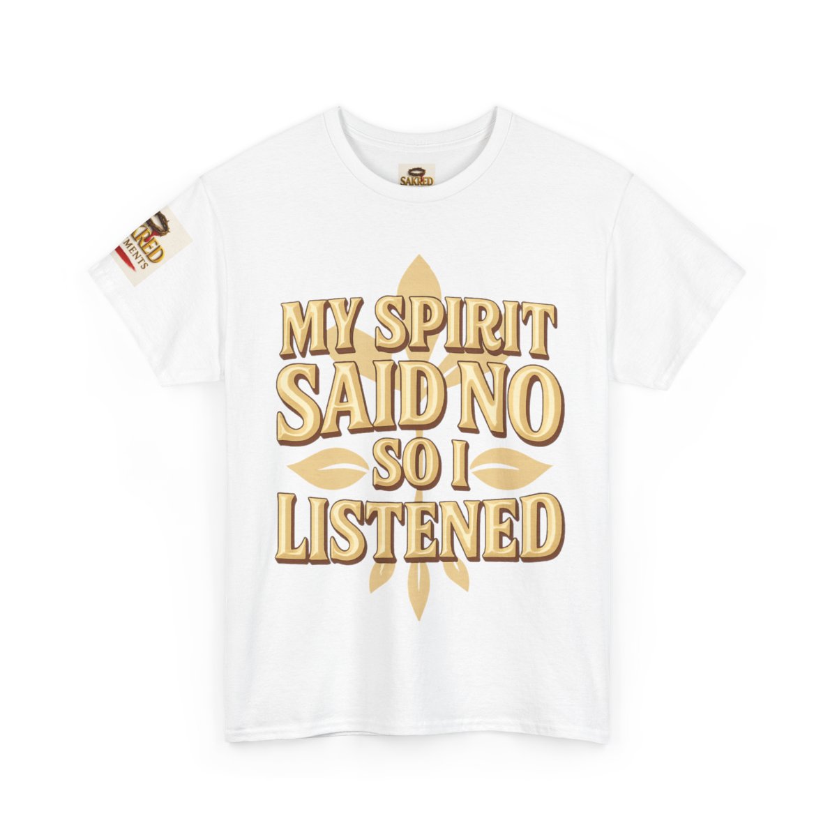 “Spirit Said No” Unisex Tee – Obedience Over Explanation (1 John 4:1)