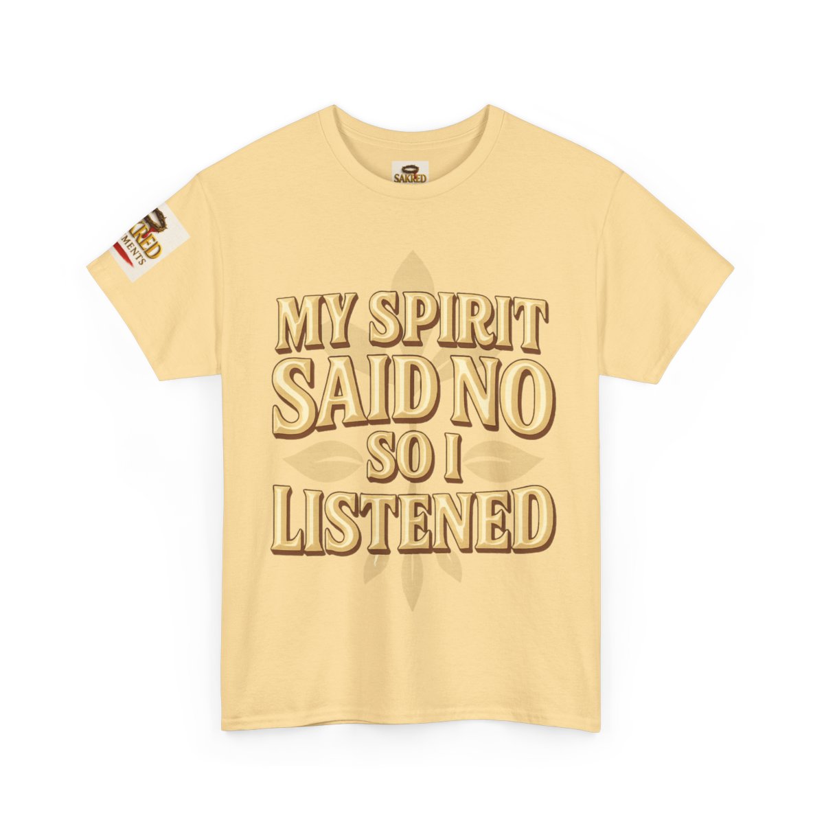 “Spirit Said No” Unisex Tee – Obedience Over Explanation (1 John 4:1)