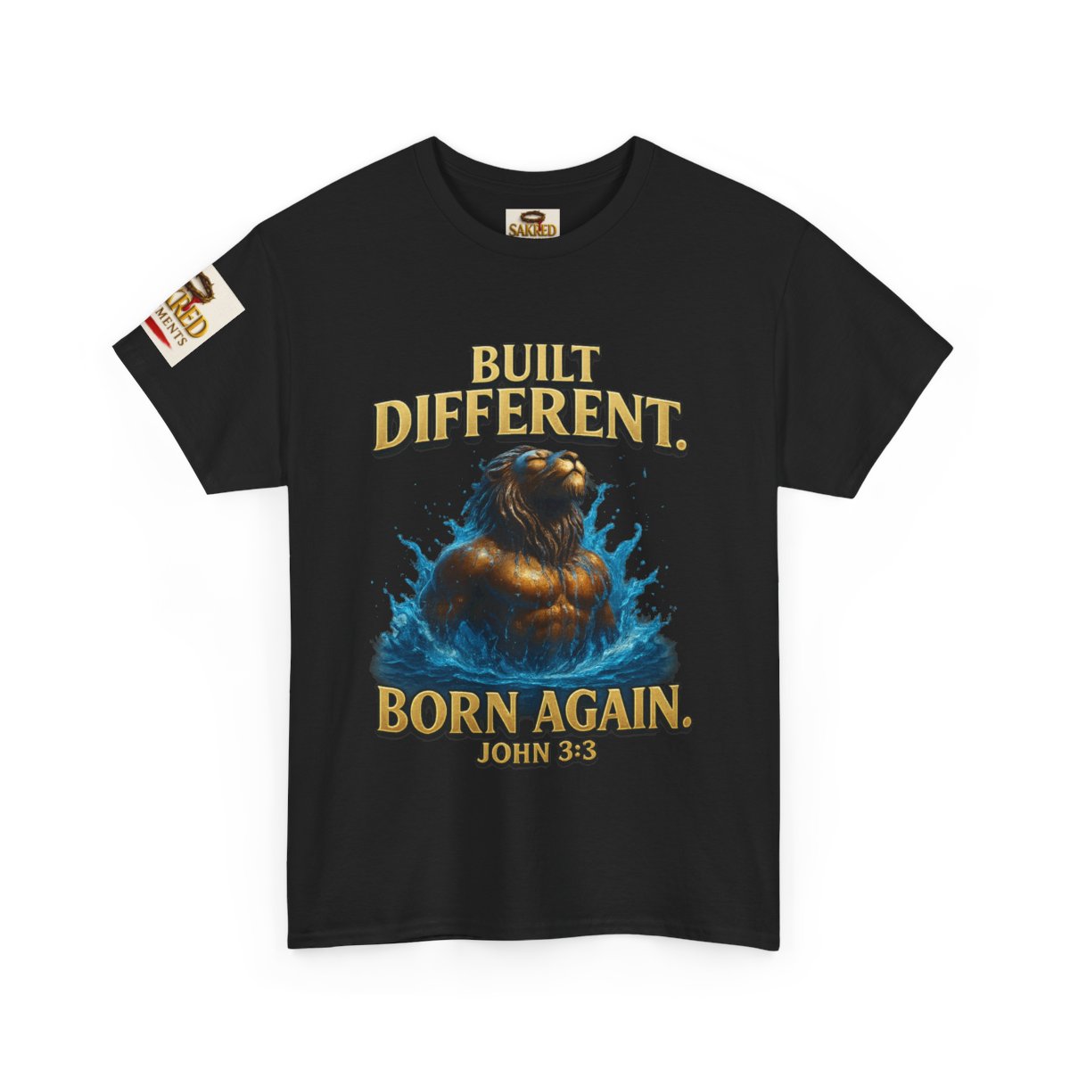 “Built Different” Male Tee – Born Again (John 3:3)