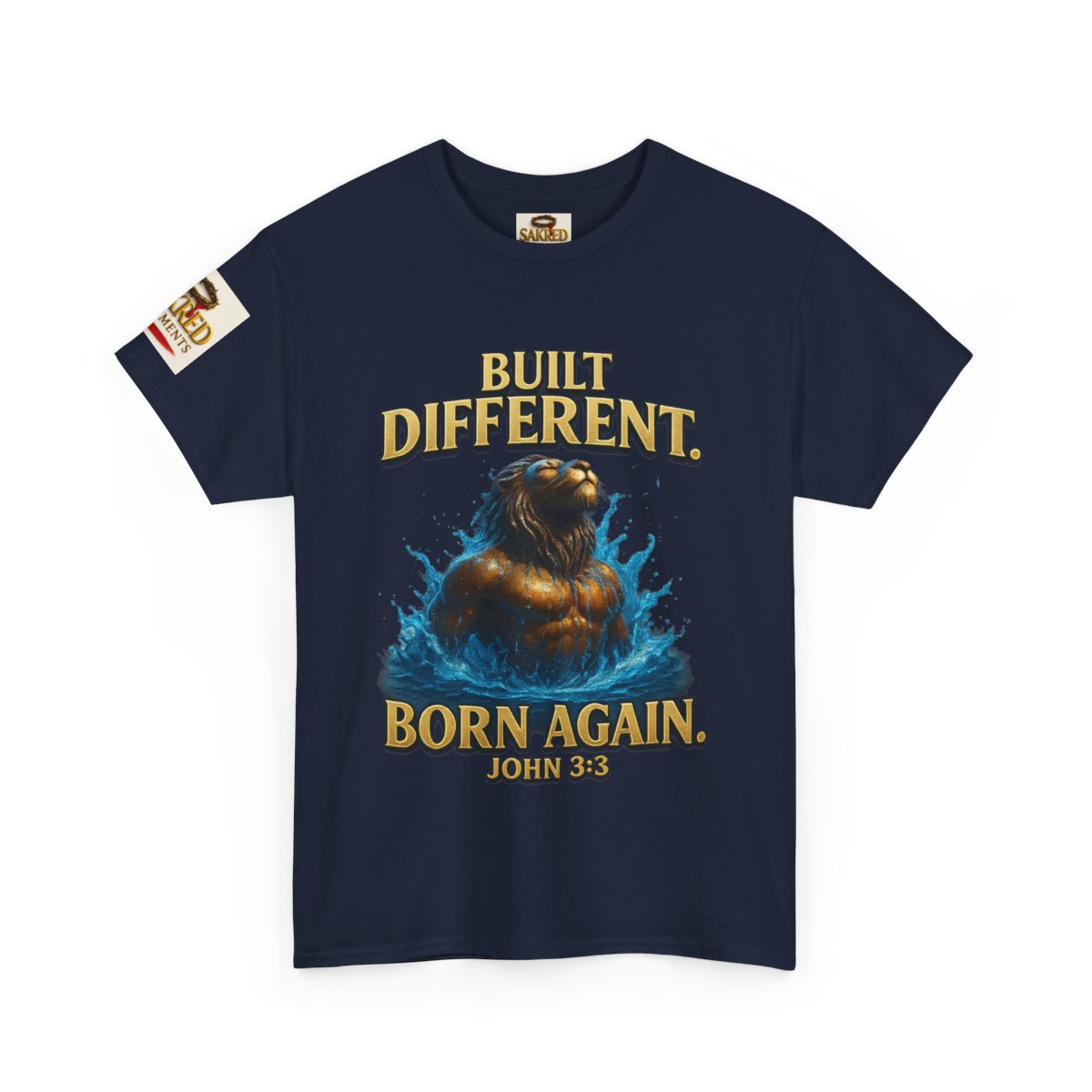 “Built Different” Male Tee – Born Again (John 3:3)
