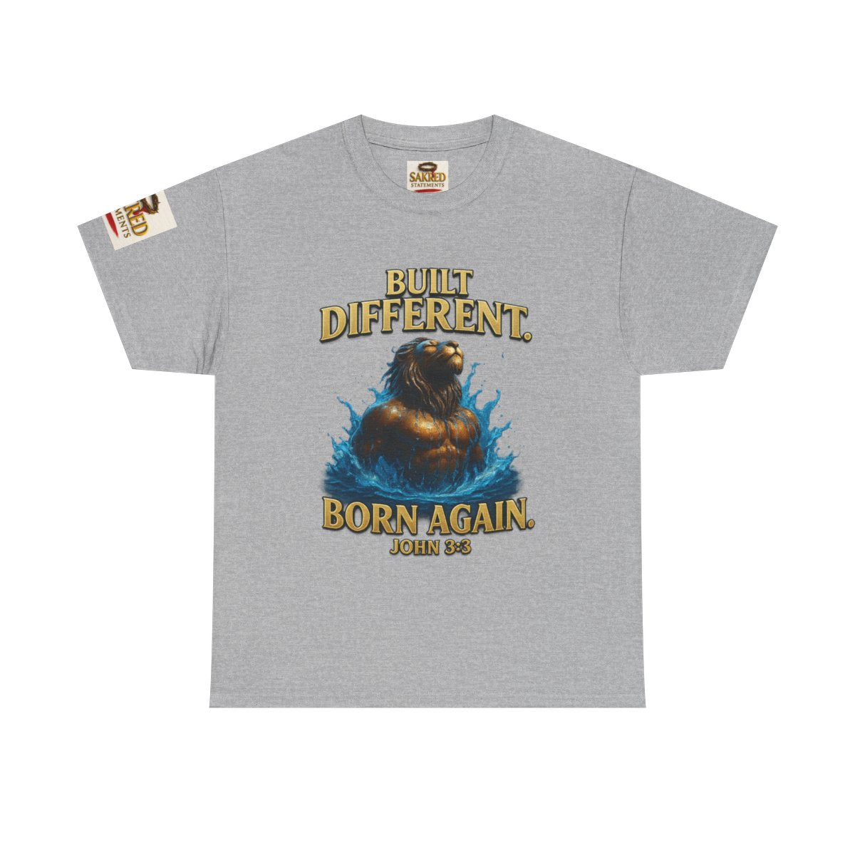 “Built Different” Male Tee – Born Again (John 3:3)