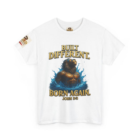 “Built Different” Male Tee – Born Again (John 3:3)