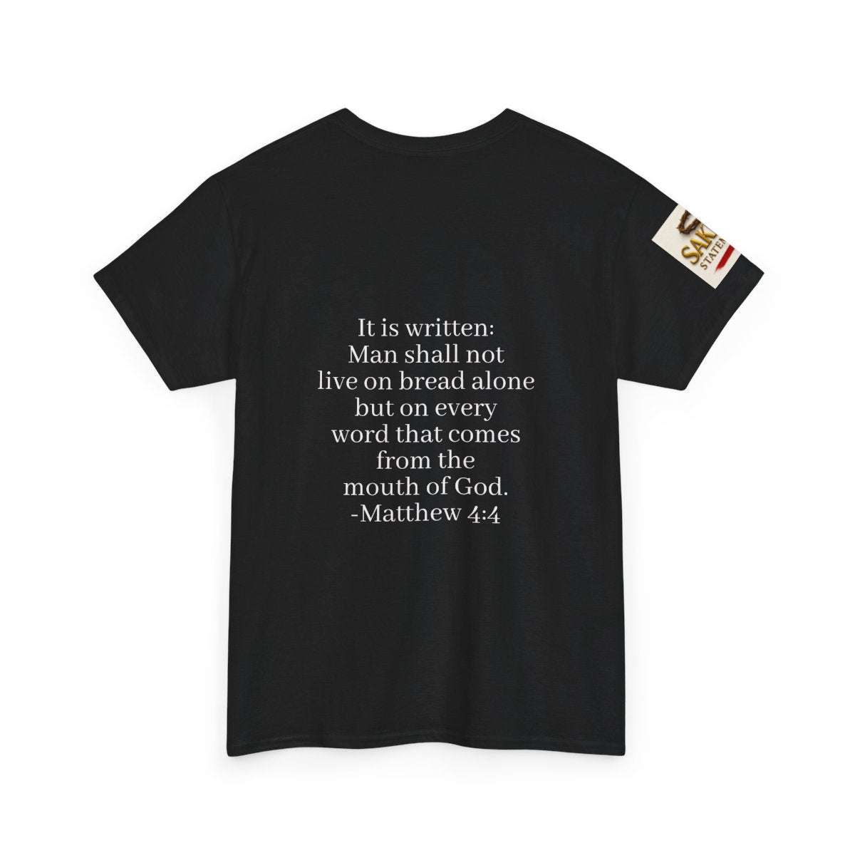 “Not By Bread Alone” Female Tee – (Matthew 4:4)