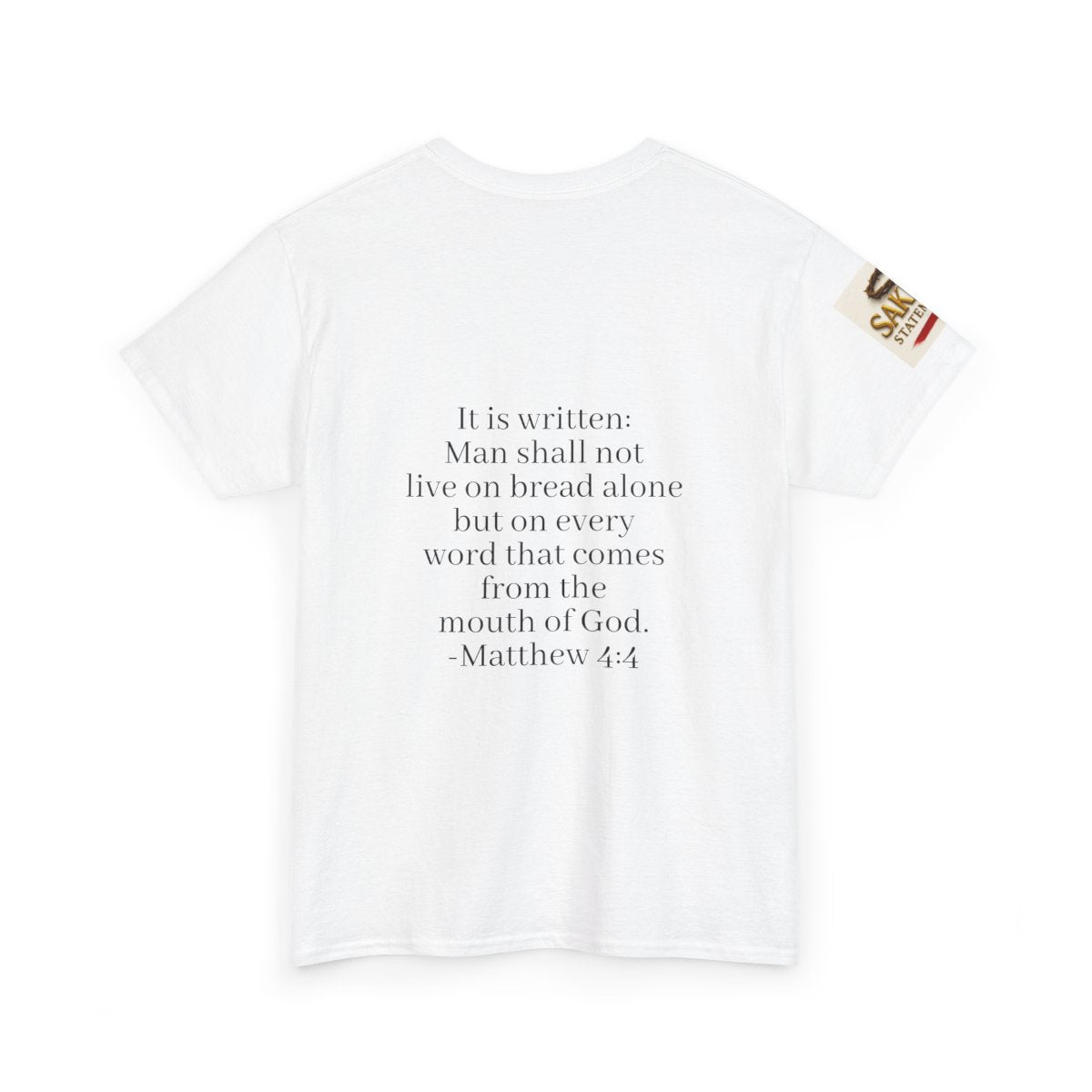 “Not By Bread Alone” Female Tee – (Matthew 4:4)