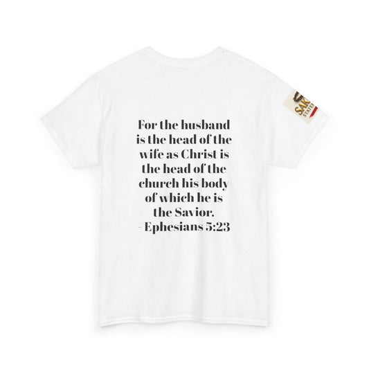 “Servant Leadership” Male Tee – Head of Household, Servant of Christ (Ephesians 5:23)