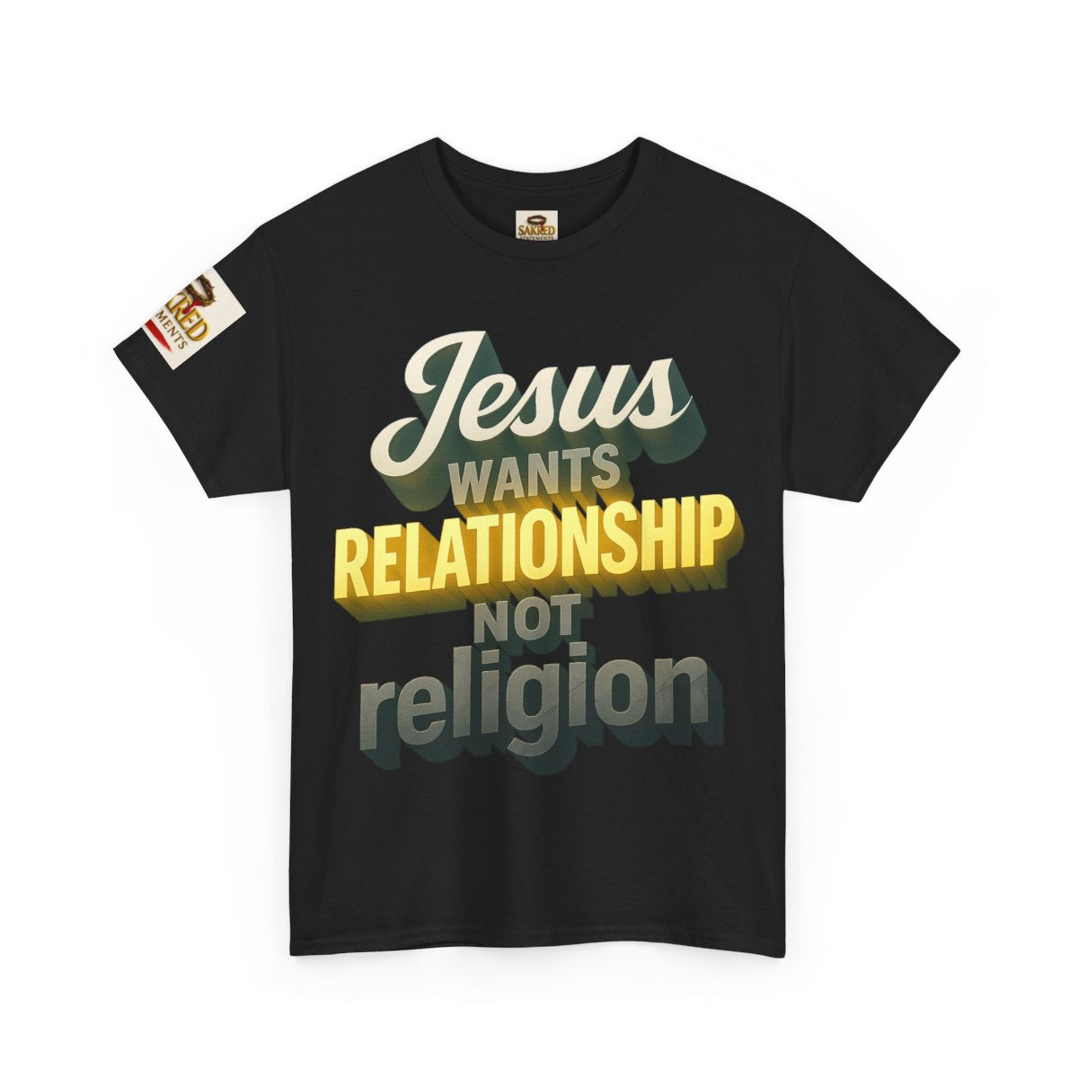 “Relationship Over Religion” Unisex Tee – Jesus Wants Real (Galatians 4: 6-7)