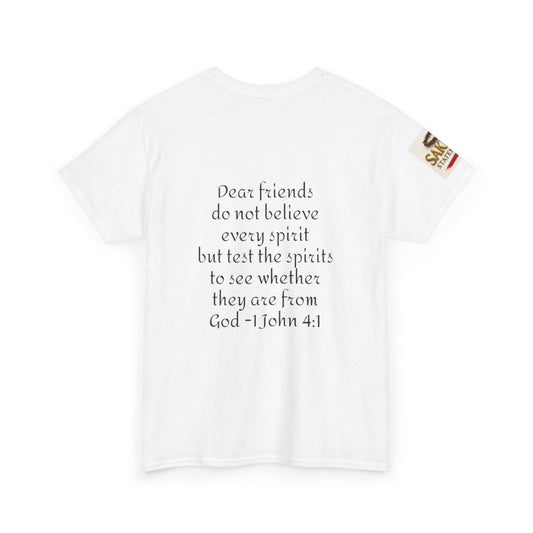 “Spirit Said No” Unisex Tee – Obedience Over Explanation (1 John 4:1)
