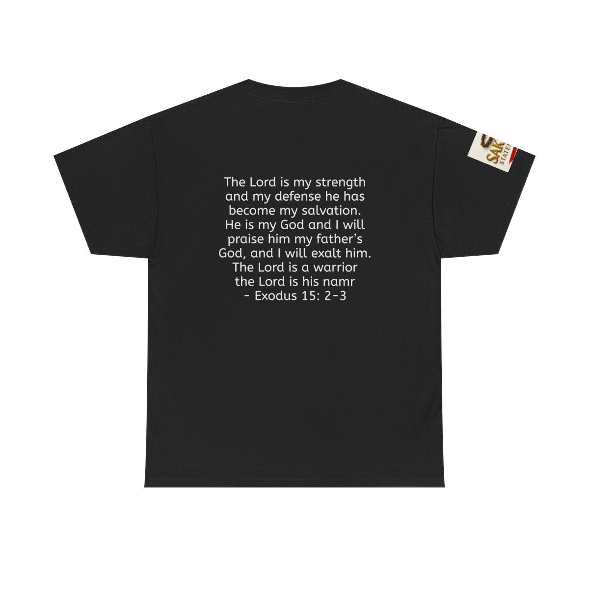 “Warfare & Worship” Male Tee – Man of War. Man of Worship (Exodus 15:2-3)